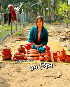 Mud dinner set/মাটির তৈযষ পত্র